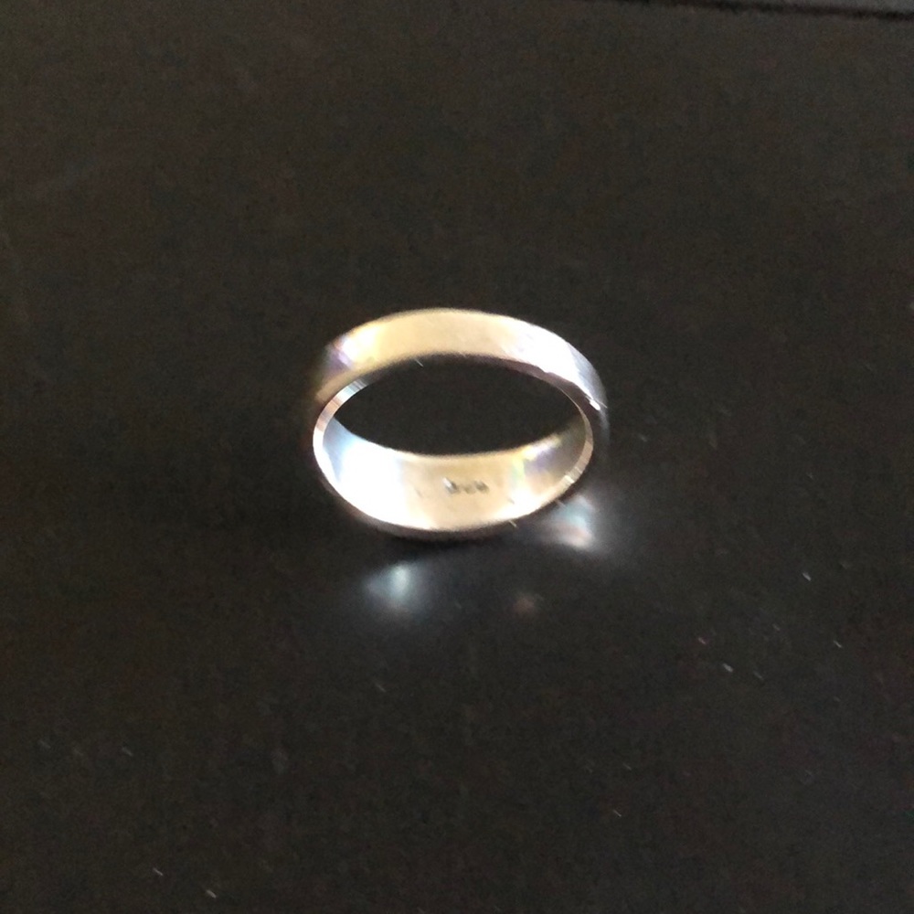 Mens silver band